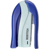 PaperPro inSHAPE 15 Compact Stapler - 15 Sheets Capacity - 105 Staple Capacity - Half Strip - 1/4in Staple Size - Blue