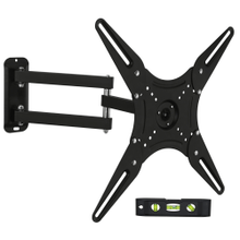 Load image into Gallery viewer, Mount-It! Full-Motion Wall Mount For 23 - 55in TVs, 9inH x 9inW x 2-13/16inD, Black