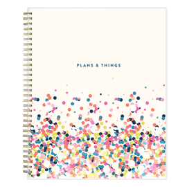 2023-2024 Blue Sky Weekly/Monthly Student Planning Calendar, 8-1/2in x 11in, Star Confetti Bright, July 2023 To June 2024, 136609-A