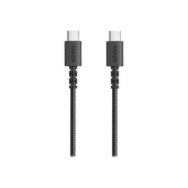 ANKER PowerLine Select + USB-C Data Transfer Cable - 6 ft USB-C Data Transfer Cable - First End: 1 x USB 2.0 Type C - Male - Second End: 1 x USB 2.0 Type C - Male - 480 Mbit/s - Black - 1