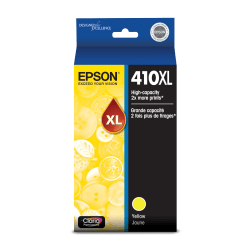 Epson 410XL Claria Yellow High-Yield Ink Cartridge, T410XL420-S
