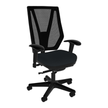 Load image into Gallery viewer, Sitmatic GoodFit Mesh High-Back Chair, Lower Seat Height, Black