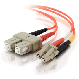 C2G LC-SC 62.5/125 OM1 Duplex Multimode PVC Fiber Optic Cable (LSZH) - Patch cable - LC multi-mode (M) to SC multi-mode (M) - 6 m - fiber optic - duplex - 62.5 / 125 micron - OM1 - orange