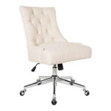 Load image into Gallery viewer, Office Star Amelia Office Chair, Linen/Chrome