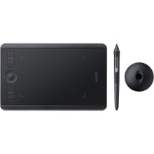 Load image into Gallery viewer, Wacom Intuos Pro Pen Tablet (Small) - Graphics Tablet - 6.30in x 3.94in - 5080 lpi - Touchscreen - Multi-touch Screen Wired/Wireless - Bluetooth - 8192 Pressure Level - Pen - PC, Mac - Black