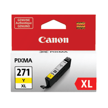 Load image into Gallery viewer, Canon CLI-271XL Yellow High-Yield Ink Tank, 0339C001