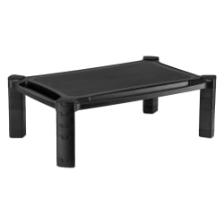 Mount-It! Desktop Computer Monitor Riser For 13 - 32in Monitors, 6-5/8inH x 19-1/4inW x 12-5/8inD, Black