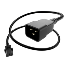 Load image into Gallery viewer, UNC Group - Power cable - power IEC 60320 C13 to IEC 60320 C20 - 250 V - 15 A - 8 ft - black
