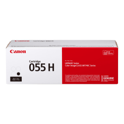 Canon 055H Black High Yield Toner Cartridge, 3020C001