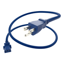 Load image into Gallery viewer, UNC Group - Power cable - NEMA 5-15P (M) to power IEC 60320 C13 - 125 V - 10 A - 6 ft - blue