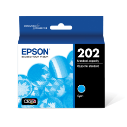 Epson 202 Claria Cyan Ink Cartridge, T202220-S
