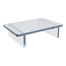 Load image into Gallery viewer, Azar Displays Deluxe Acrylic Monitor Riser Display, 3inH x 11-3/4inW x 7-3/4inD, Clear