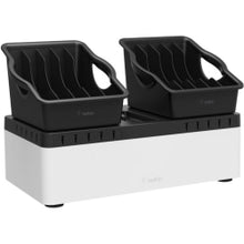 Load image into Gallery viewer, Belkin Store and Charge Go with Portable Trays (USB Compatible) - Wired - Computer, Tablet, Notebook, Smartphone, iPad - 10 Slot - Charging Capability - USB - 10 x USB - Wall Mount, Desktop