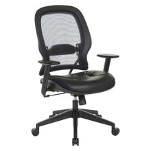 Load image into Gallery viewer, Office Star Space 57 Series Dark Air Grid Back Ergonomic Mesh High-Back Managers Office Chair, Black