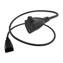 Load image into Gallery viewer, UNC Group - Power cable - power NEMA 5-15R to IEC 60320 C14 - 10 A - 6 ft - black