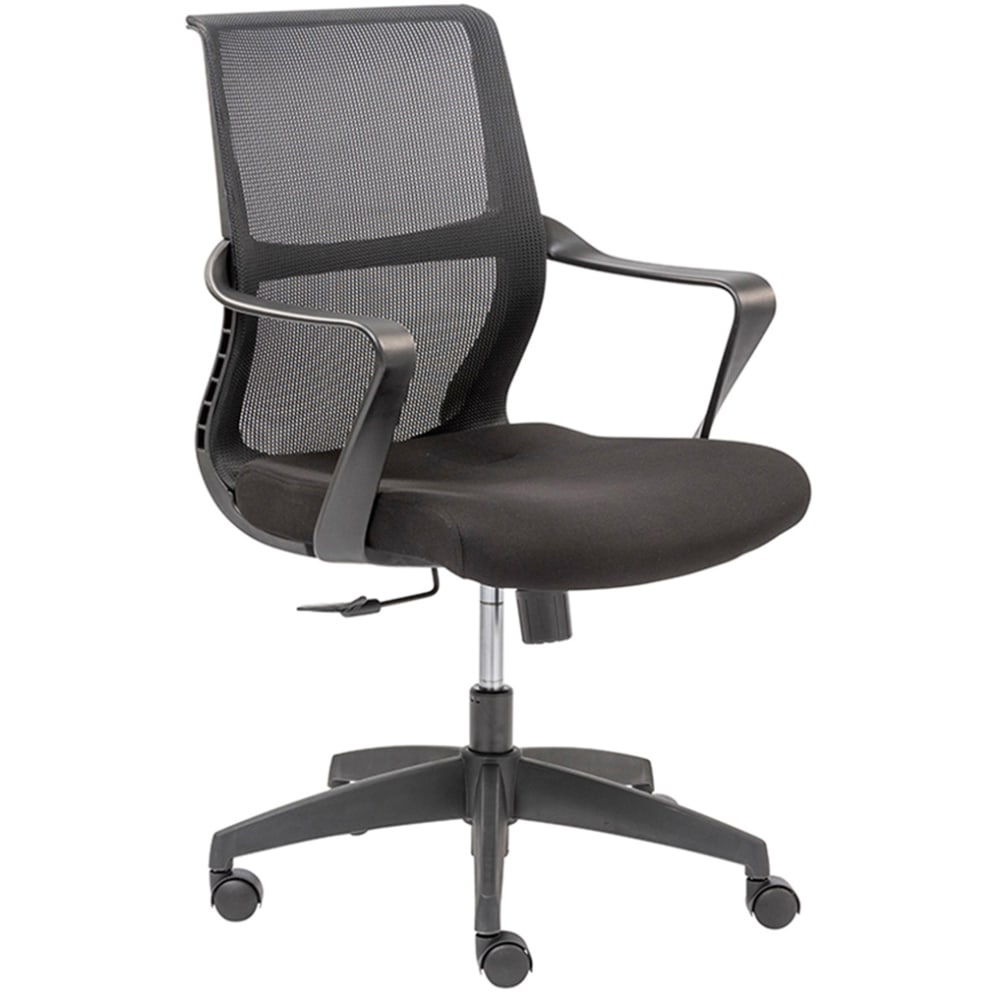 Eurostyle Airi Ergonomic Fabric High-Back Commercial Office Chair, Black