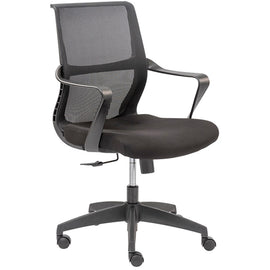 Eurostyle Airi Ergonomic Fabric High-Back Commercial Office Chair, Black