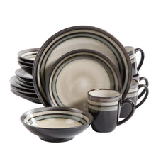Load image into Gallery viewer, Gibson Elite Lewisville 16-Piece Dinnerware Set, Gray