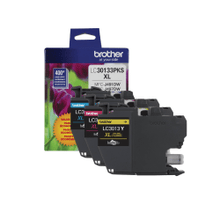 Load image into Gallery viewer, Brother LC3013 Cyan, Magenta, Yellow Ink Cartridges, Pack Of 3, LC30133PKS