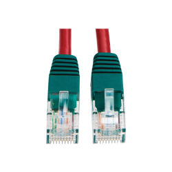 Tripp Lite Cat5e 350 MHz Crossover Molded (UTP) Ethernet Cable (RJ45 M/M) PoE Red 10 ft. (3.05 m) - 10 ft Category 5e Network Cable for Network Device, Switch - First End: 1 x RJ-45 Network - Male - Second End: 1 x RJ-45 Network - Male - 1 Gbit/s