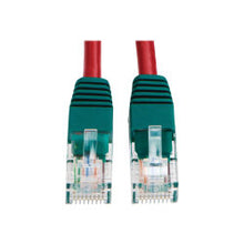 Load image into Gallery viewer, Tripp Lite Cat5e 350 MHz Crossover Molded (UTP) Ethernet Cable (RJ45 M/M) PoE Red 10 ft. (3.05 m) - 10 ft Category 5e Network Cable for Network Device, Switch - First End: 1 x RJ-45 Network - Male - Second End: 1 x RJ-45 Network - Male - 1 Gbit/s