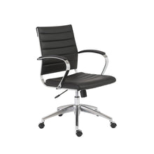 Load image into Gallery viewer, Eurostyle Axel Faux Leather Low-Back Commercial Office Chair, Black