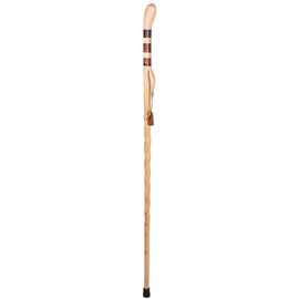 Brazos Walking Sticks Twisted Hickory Safari Hitchhiker Exotic Walking Stick, 58in