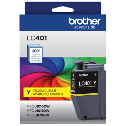 Brother LC401 Yellow Ink Cartridge, LC401Y