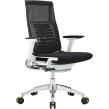 Load image into Gallery viewer, Raynor Powerfit Ergonomic Fabric Mid-Back Executive Office Chair, Black/White
