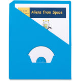 Pendaflex Slash Pocket Project Folders - Letter - 8 1/2in x 11in Sheet Size - 3 1/2in Expansion - 11 pt. Folder Thickness - Blue - Recycled - 25 / Pack