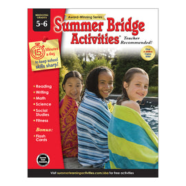 Carson-Dellosa Summer Bridge Activities Workbooks, Grades 5-6, Pack Of 30 Workbooks