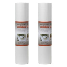 Load image into Gallery viewer, Duck Brand 281872 Smooth Top EasyLiner Non-Adhesive Shelf And Drawer Liner, 20in x 24ft, White, Pack Of 2 Rolls