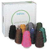 Pacon Trait-tex 4-Ply Jumbo Roving Yarn Cones, 105 Yd, Assorted Colors, Pack Of 9 Cones