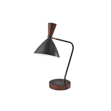 Load image into Gallery viewer, Adesso Arlo AdessoCharge Desk Lamp, 21inH, Black/Walnut
