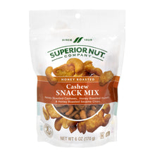 Load image into Gallery viewer, Superior Nut Honey Roasted Cashew Snack Mix, 6 Oz, Pack Of 6 Bags