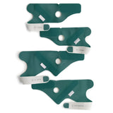 Owlet Fabric Accessory Socks For Smart Sock 3, Deep Sea Green, Pack Of 4 Socks