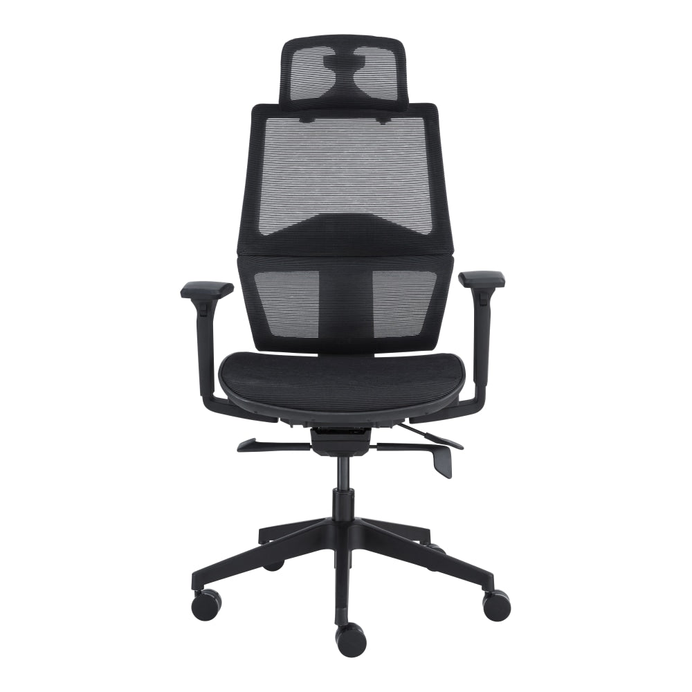 Eurostyle Bruno Ergonomic Mesh High-Back Commercial Office Chair, Black