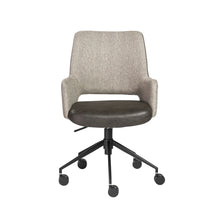 Load image into Gallery viewer, Eurostyle Desi Fabric Mid-Back Commercial Office Chair, Dark Gray/Matte Black
