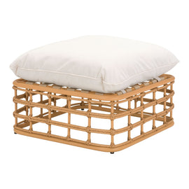 Zuo Modern Kapalua Ottoman, Natural/Beige