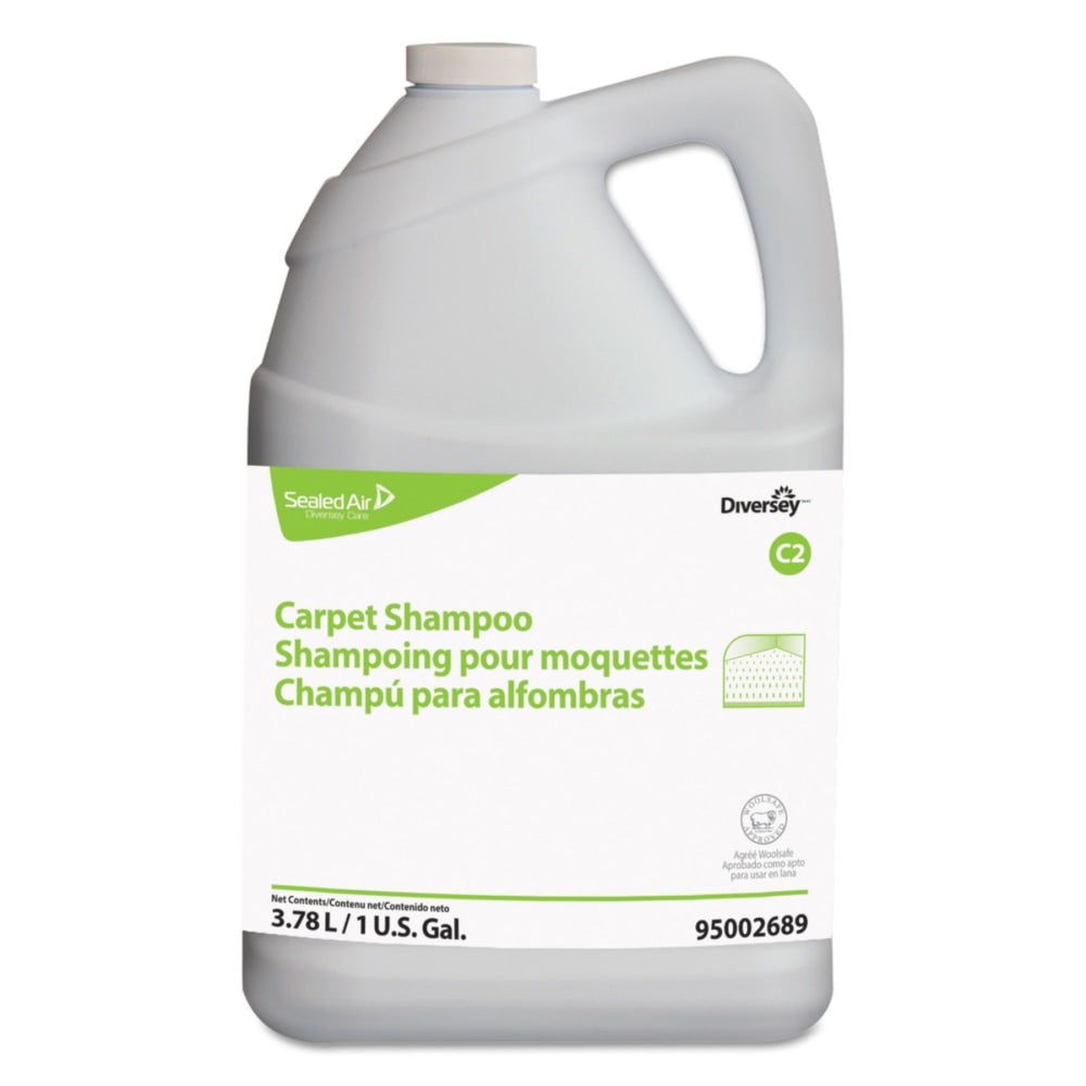 Diversey Carpet Shampoo, Floral Scent, 128 Oz Bottle, Case Of 4