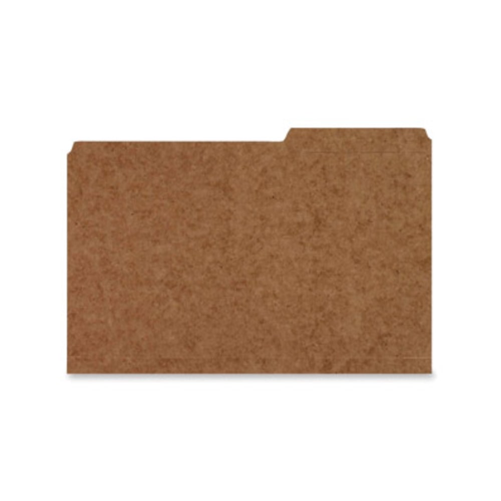 Smead 2/5 Tab Cut Letter Recycled Top Tab File Folder - 8 1/2in x 11in - 3/4in Expansion - Top Tab Location - Right Tab Position - Kraft - Kraft - 10% - 100 / Box