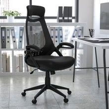 Load image into Gallery viewer, Flash Furniture Mesh High-Back Swivel Chair, Black