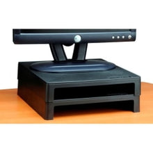 Load image into Gallery viewer, Vu Ryte Monitor Riser - 40 lb Load Capacity - 2in Height x 11in Width x 11in Depth - Graphite
