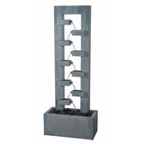 Kenroy Home Stanton Floor Fountain, 51-1/4inH x 19-3/4inW x 9-7/8inD, Dusty Blue