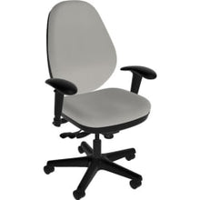 Load image into Gallery viewer, Sitmatic GoodFit Multifunction High-Back Chair With Adjustable Arms, Gray Polyurethane/Black