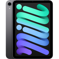 Apple iPad mini (6th Generation) Tablet, 8.3in Touchscreen, 4GB Memory, 256GB Storage, iPadOS 15, Space Gray, Apple A15 Bionic SoC