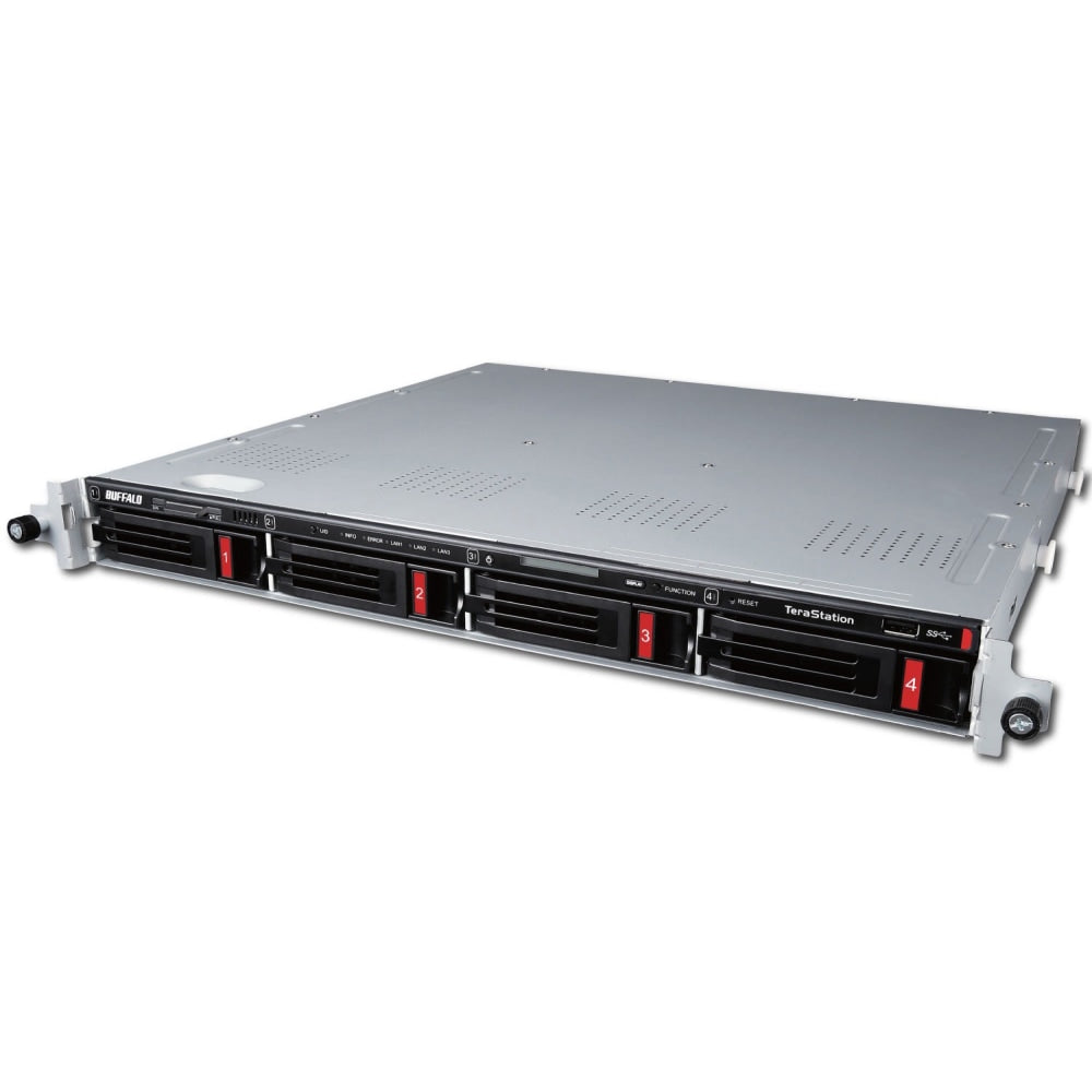 Buffalo TeraStation 5410RN Rackmount 32 TB NAS Hard Drives Included - Annapurna Labs Alpine AL-314 1.70 GHz - 4 x HDD Supported - 4 x HDD Installed - 32 TB Installed HDD Capacity - 4 GB RAM DDR3 SDRAM - Serial ATA/600 Controller