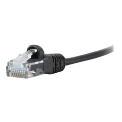Comprehensive MicroFlex Pro AV/IT CAT6 Snagless Patch Cable Black 1ft - 1 ft Category 6 Network Cable for Network Device - First End: 1 x RJ-45 Male Network - Second End: 1 x RJ-45 Male Network - 30 AWG - Black