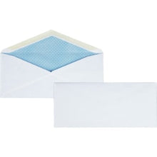 Load image into Gallery viewer, Business Source No.10 Regular Tint Security Envelopes - Security - #10 - 4 1/8in Width x 9 1/2in Length - 24 lb - Gummed - Wove - 500 / Box - White