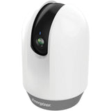 Energizer 1080p Full HD Smart Pan and Tilt Indoor Camera with Camera Steaming (White) - Night Vision - H.264 - 1920 x 1080 - 3.60 mm - CMOS - Wall Mount, Surface Mount - Alexa, Google Assistant Supported